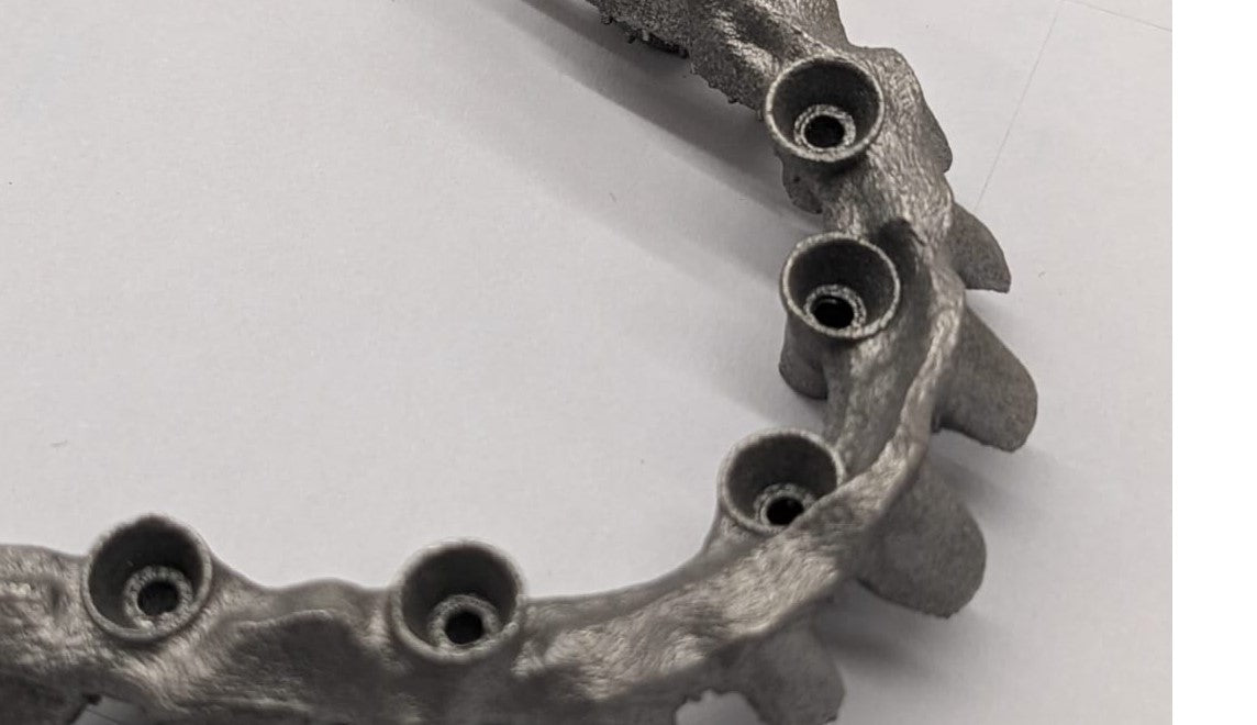 3D Printed CoCr Implant Bridge/Bar Big (>6 Teeth)